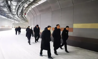河北体育局莅临长征娱乐承建的吉林北山室内四季越野滑雪场调研